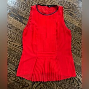 Zara Red Sleeveless blouse (Size M)